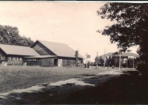 Lodge from resort road 1943